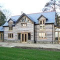 New build oak frame house, Dorset